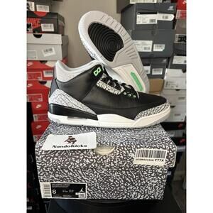 Air Jordan 3 Retro Green Glow CT8532-031 Men Size 8